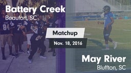 Matchup: Battery Creek vs. May River  2016