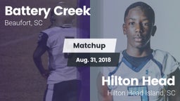 Matchup: Battery Creek vs. Hilton Head  2018