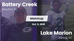 Matchup: Battery Creek vs. Lake Marion  2018