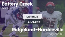 Matchup: Battery Creek vs. Ridgeland-Hardeeville 2018