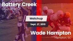 Matchup: Battery Creek vs. Wade Hampton  2019