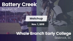 Matchup: Battery Creek vs. Whale Branch Early College  2019