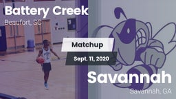 Matchup: Battery Creek vs. Savannah  2020