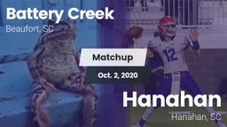 Matchup: Battery Creek vs. Hanahan  2020