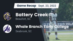 Recap: Battery Creek  vs. Whale Branch Early College  2022