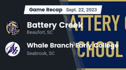 Recap: Battery Creek  vs. Whale Branch Early College  2023