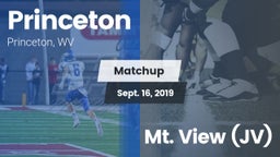 Matchup: Princeton vs. Mt. View (JV) 2019
