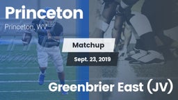 Matchup: Princeton vs. Greenbrier East (JV) 2019