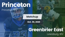 Matchup: Princeton vs. Greenbrier East  2020