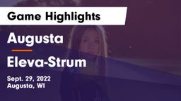 Augusta  vs Eleva-Strum  Game Highlights - Sept. 29, 2022