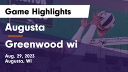 Augusta  vs Greenwood wi Game Highlights - Aug. 29, 2023