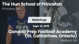Matchup: Hun vs. Canada Prep Football Academy (St. Catharines, Ontario)  2019