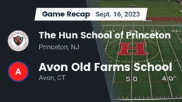 Recap: The Hun School of Princeton vs. Avon Old Farms School 2023