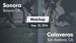Matchup: Sonora vs. Calaveras  2016