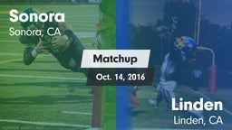 Matchup: Sonora vs. Linden  2016