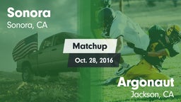 Matchup: Sonora vs. Argonaut  2016