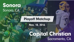 Matchup: Sonora vs. Capital Christian  2016
