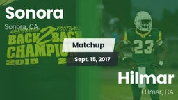 Matchup: Sonora vs. Hilmar  2017