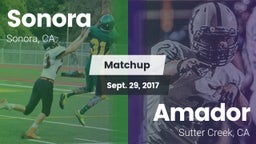 Matchup: Sonora vs. Amador  2017