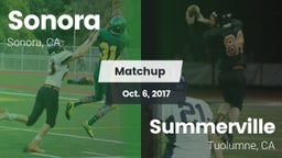 Matchup: Sonora vs. Summerville  2017