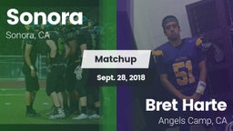 Matchup: Sonora vs. Bret Harte  2018