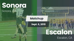 Matchup: Sonora vs. Escalon  2019