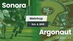 Matchup: Sonora vs. Argonaut  2019