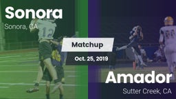 Matchup: Sonora vs. Amador  2019