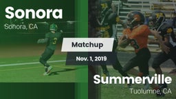 Matchup: Sonora vs. Summerville  2019