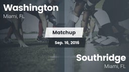 Matchup: Washington vs. Southridge  2016