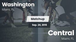 Matchup: Washington vs. Central  2016