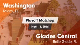 Matchup: Washington vs. Glades Central  2016