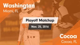 Matchup: Washington vs. Cocoa  2016