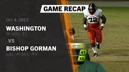Recap: Washington  vs. Bishop Gorman  2013