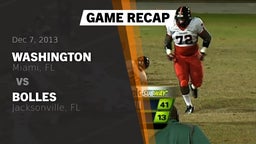 Recap: Washington  vs. Bolles  2013