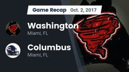 Recap: Washington  vs. Columbus  2017