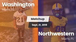 Matchup: Washington vs. Northwestern  2018