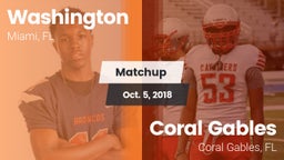 Matchup: Washington vs. Coral Gables  2018