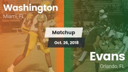 Matchup: Washington vs. Evans  2018