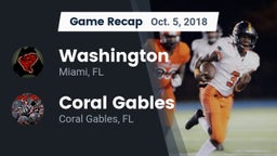 Recap: Washington  vs. Coral Gables  2018
