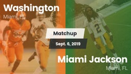 Matchup: Washington vs. Miami Jackson  2019