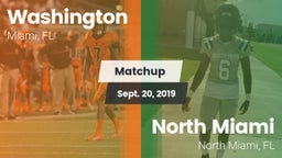 Matchup: Washington vs. North Miami  2019
