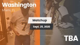 Matchup: Washington vs. TBA 2020