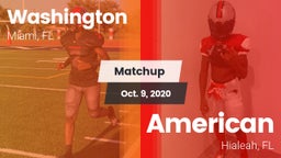 Matchup: Washington vs. American  2020