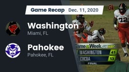 Recap: Washington  vs. Pahokee  2020