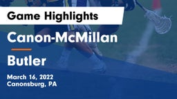 Canon-McMillan  vs Butler  Game Highlights - March 16, 2022