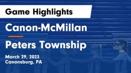 Canon-McMillan  vs Peters Township  Game Highlights - March 29, 2023