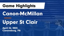 Canon-McMillan  vs Upper St Clair Game Highlights - April 26, 2023