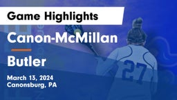 Canon-McMillan  vs Butler  Game Highlights - March 13, 2024