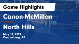 Canon-McMillan  vs North Hills  Game Highlights - May 13, 2024